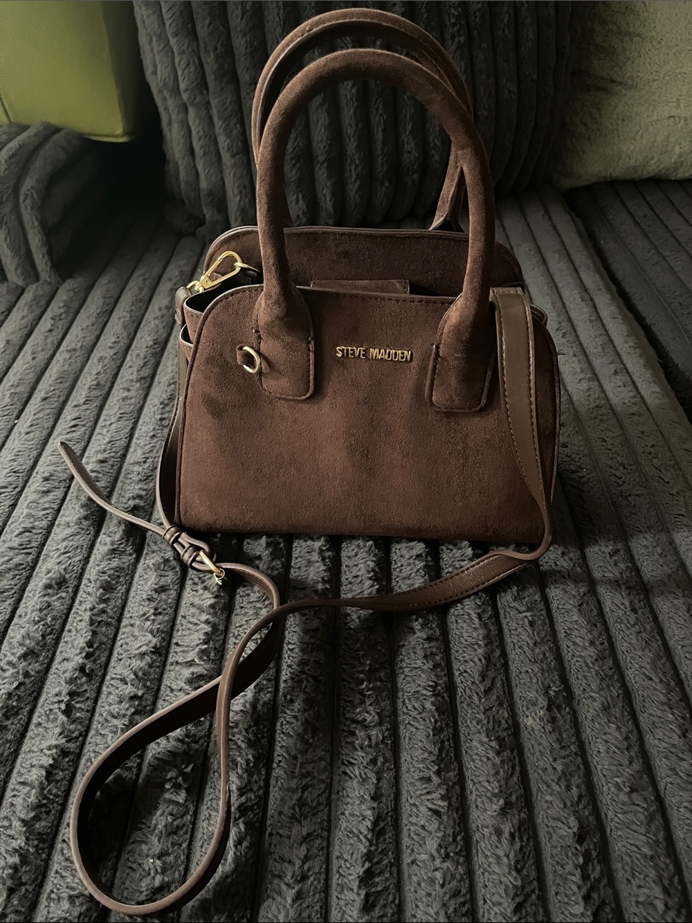 Steve Madden Brown Suede Mini Satchel 💼